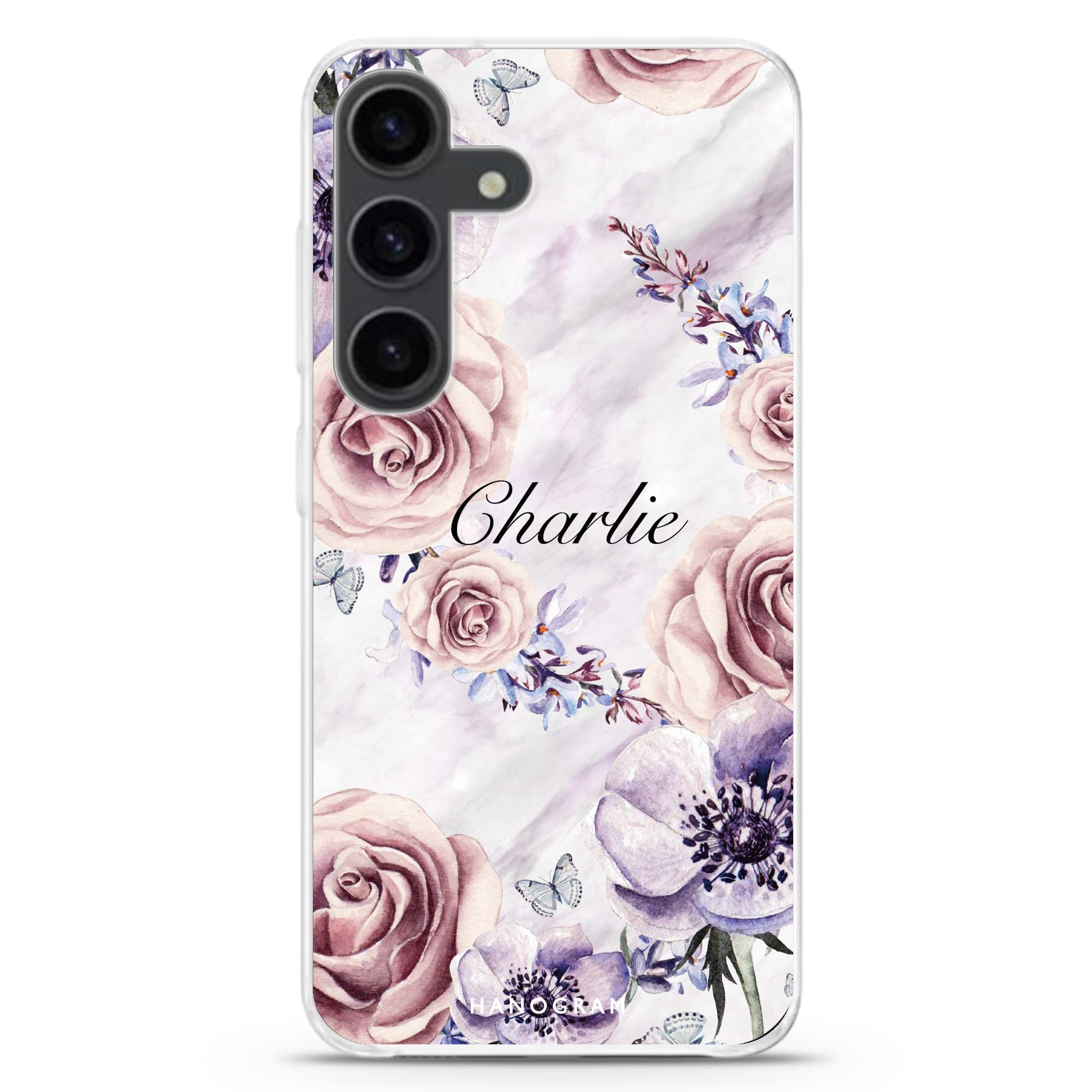 A watercolour floral Samsung Galaxy Ultra Clear Case