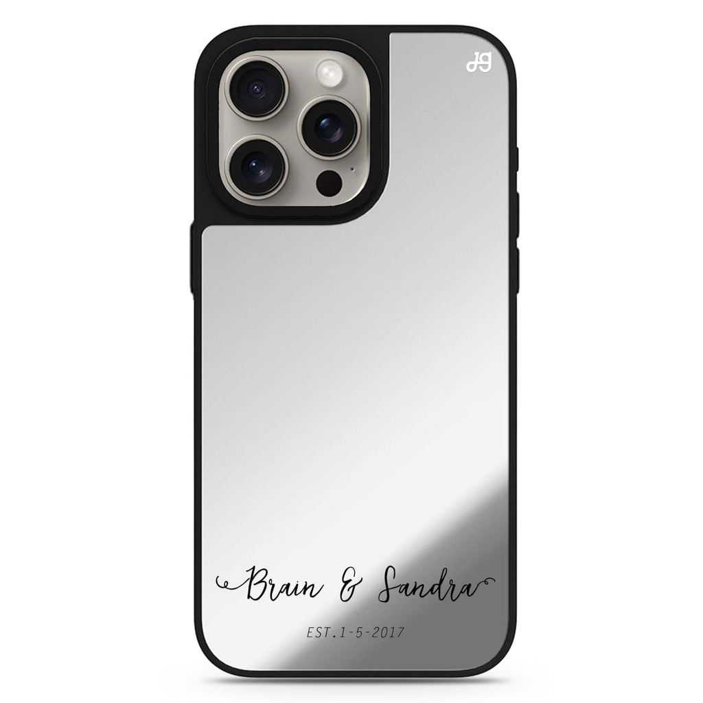 You & Me & Our Date Mirror Case