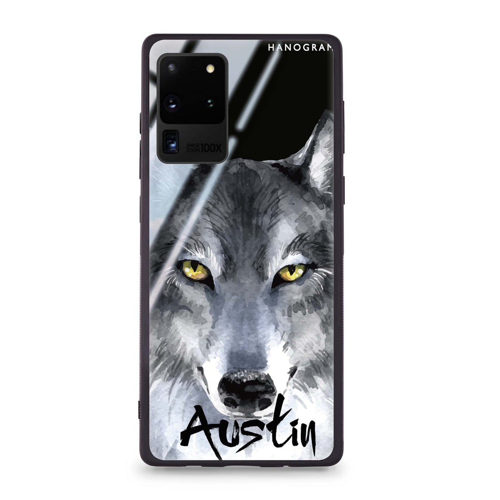 Snow Wolf Samsung Glass Case