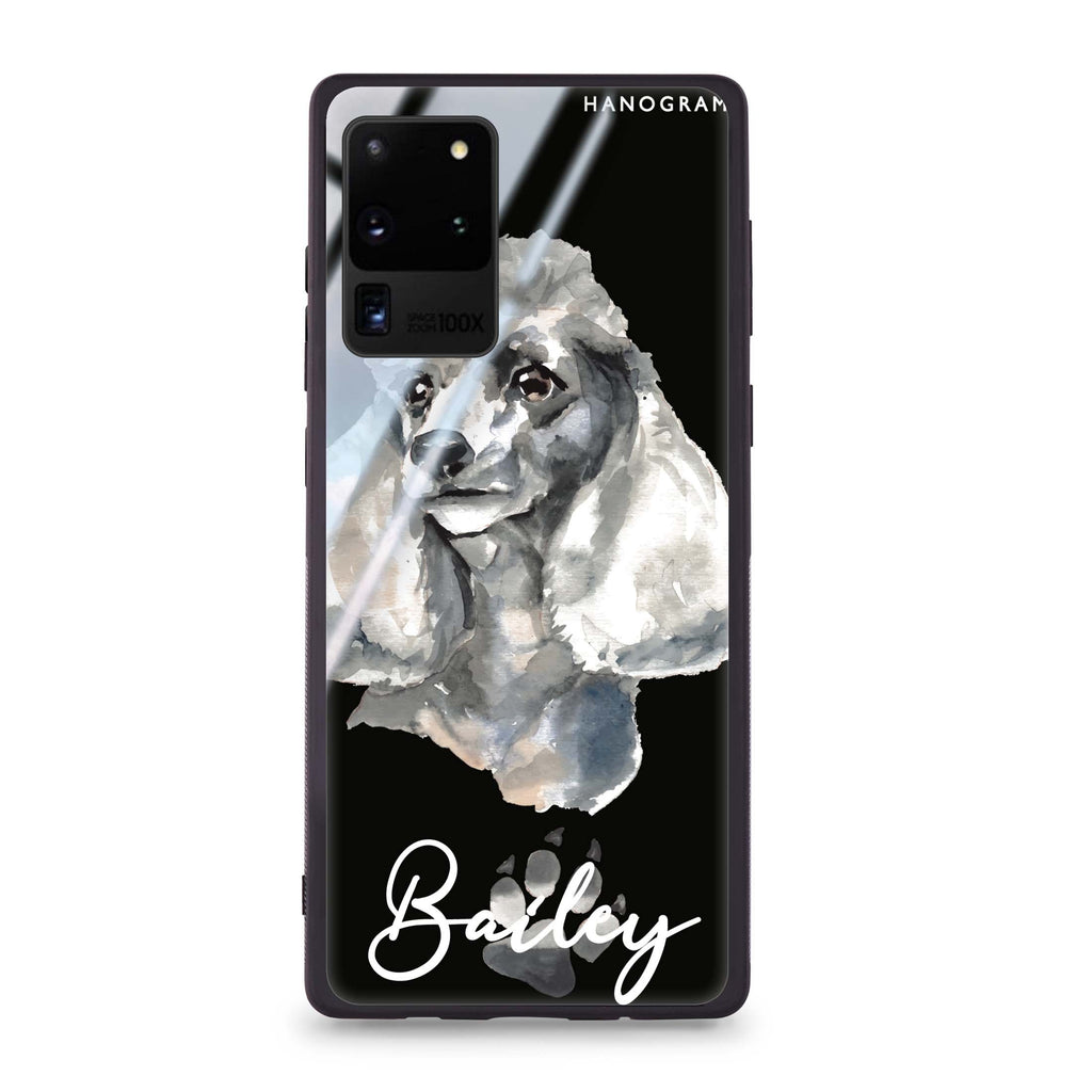Poodle Samsung Glass Case