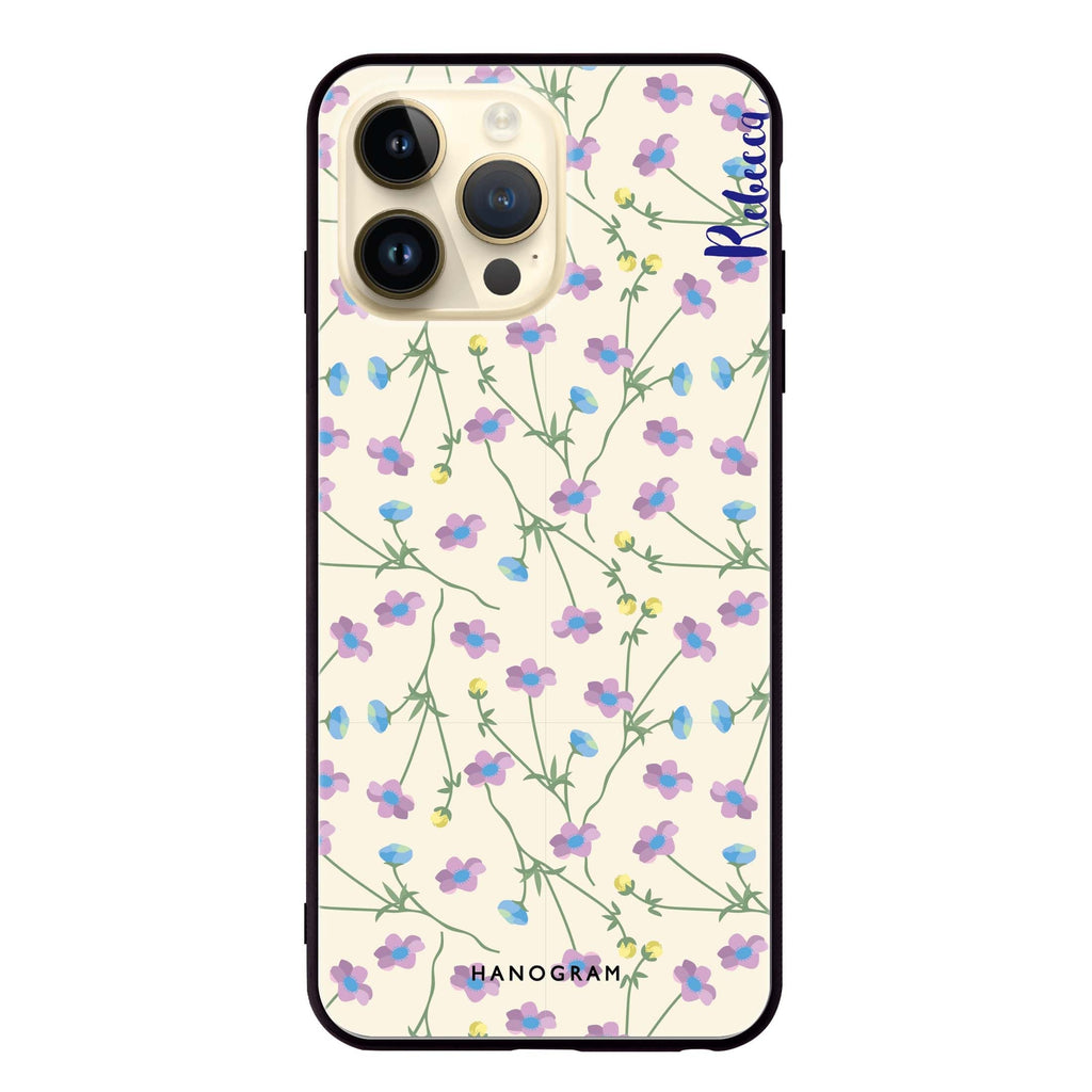 Girly floral Glass Case