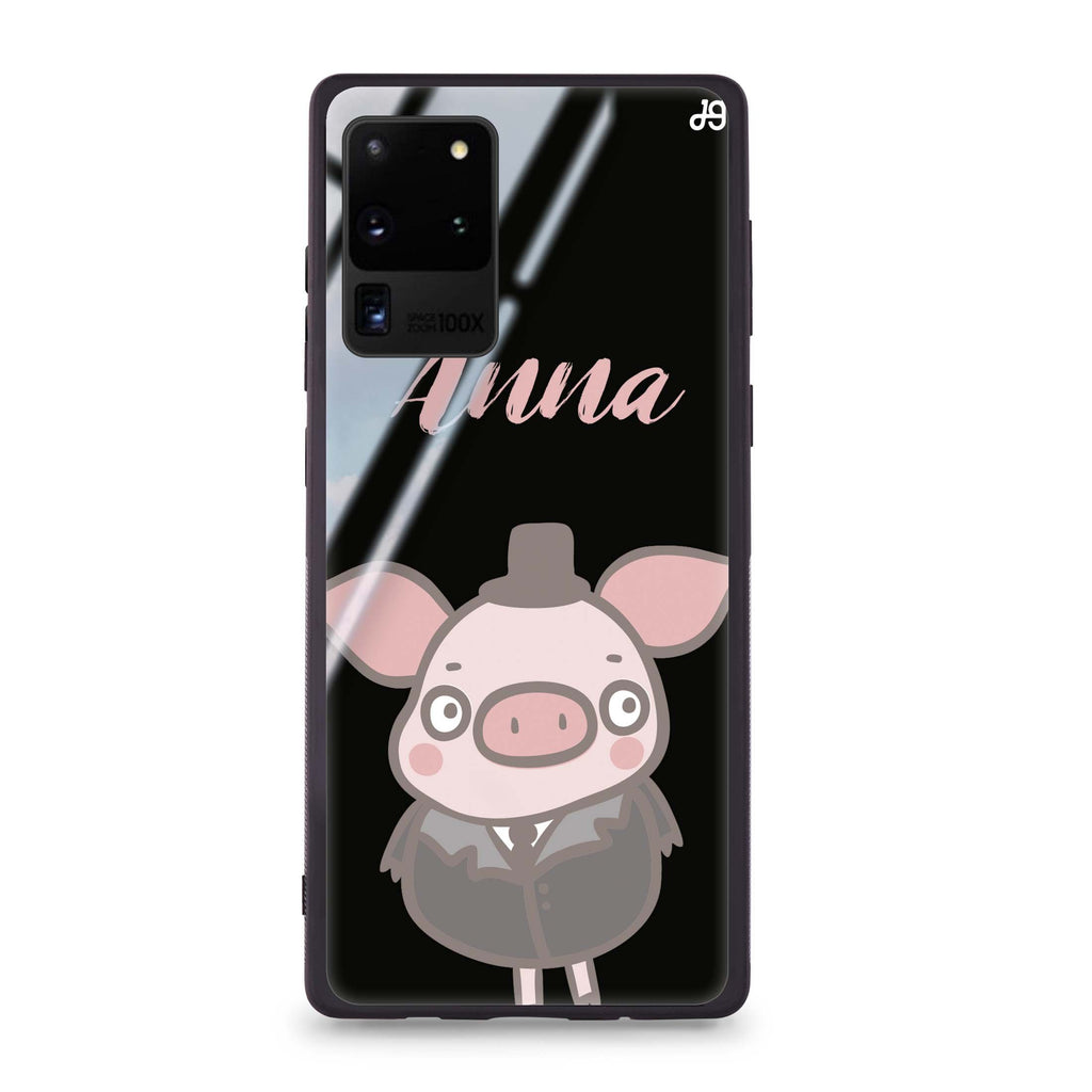 Funny Piggy Samsung Glass Case