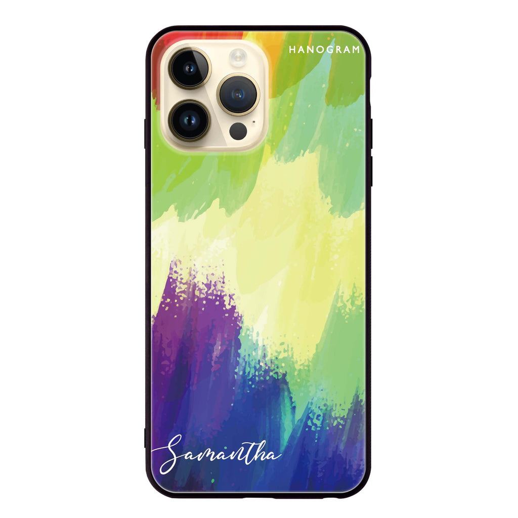 Watercolor Abstract iPhone 13 Pro Glass Case