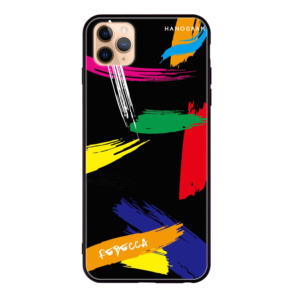 Brush Paint iPhone 11 Pro Glass Case