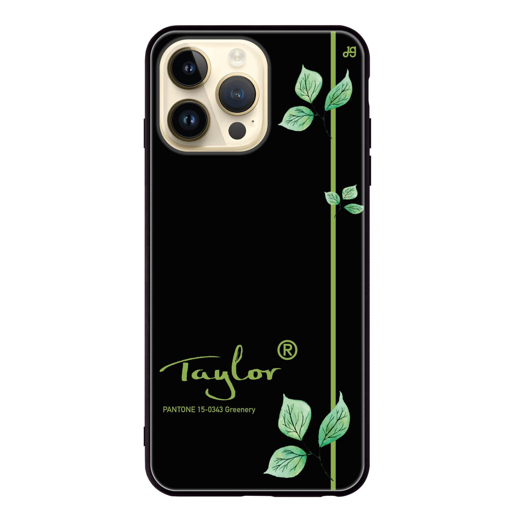 #15-0343 Greenery II iPhone 13 Pro Glass Case