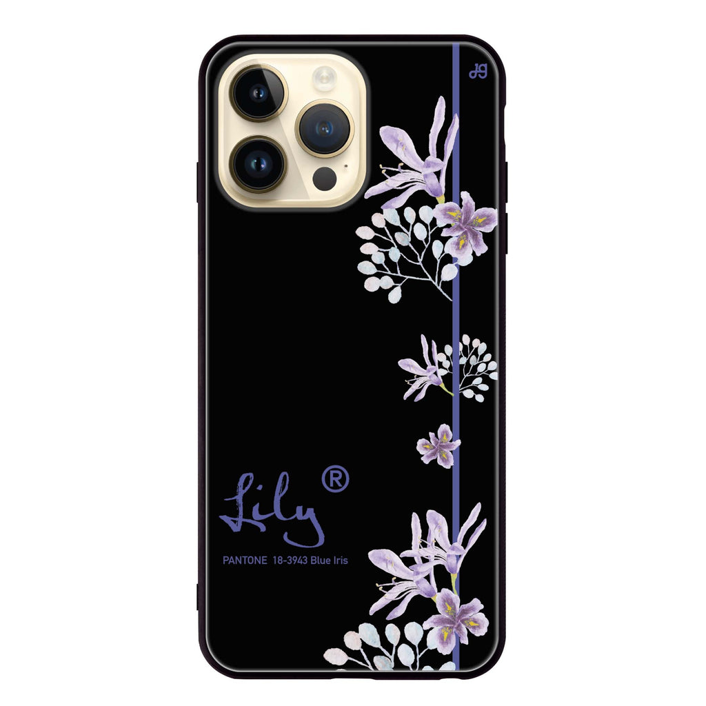 #18-3943 Blue Iris II iPhone 13 Pro Glass Case