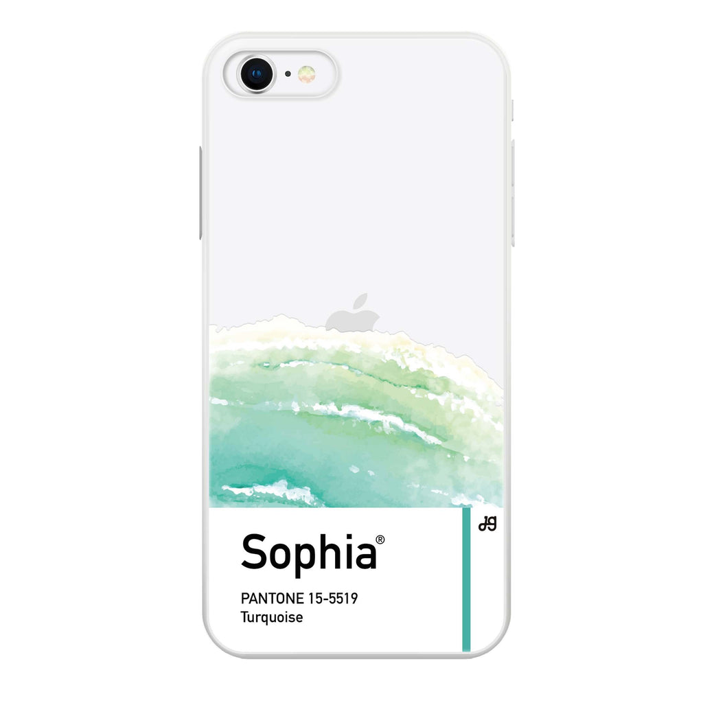 #15-5519 Turquoise I iPhone SE Ultra Clear Case