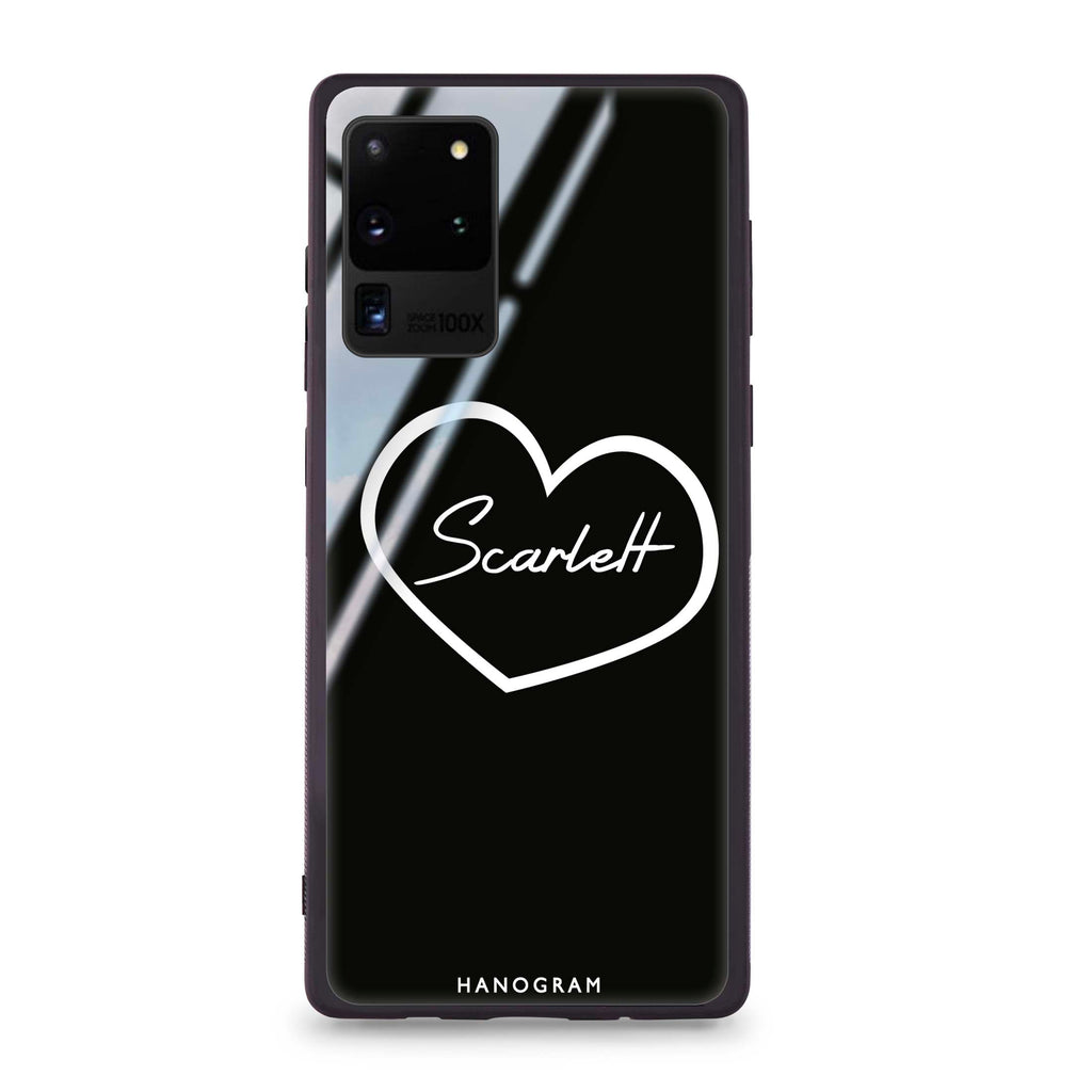Sweet Heart Samsung Glass Case