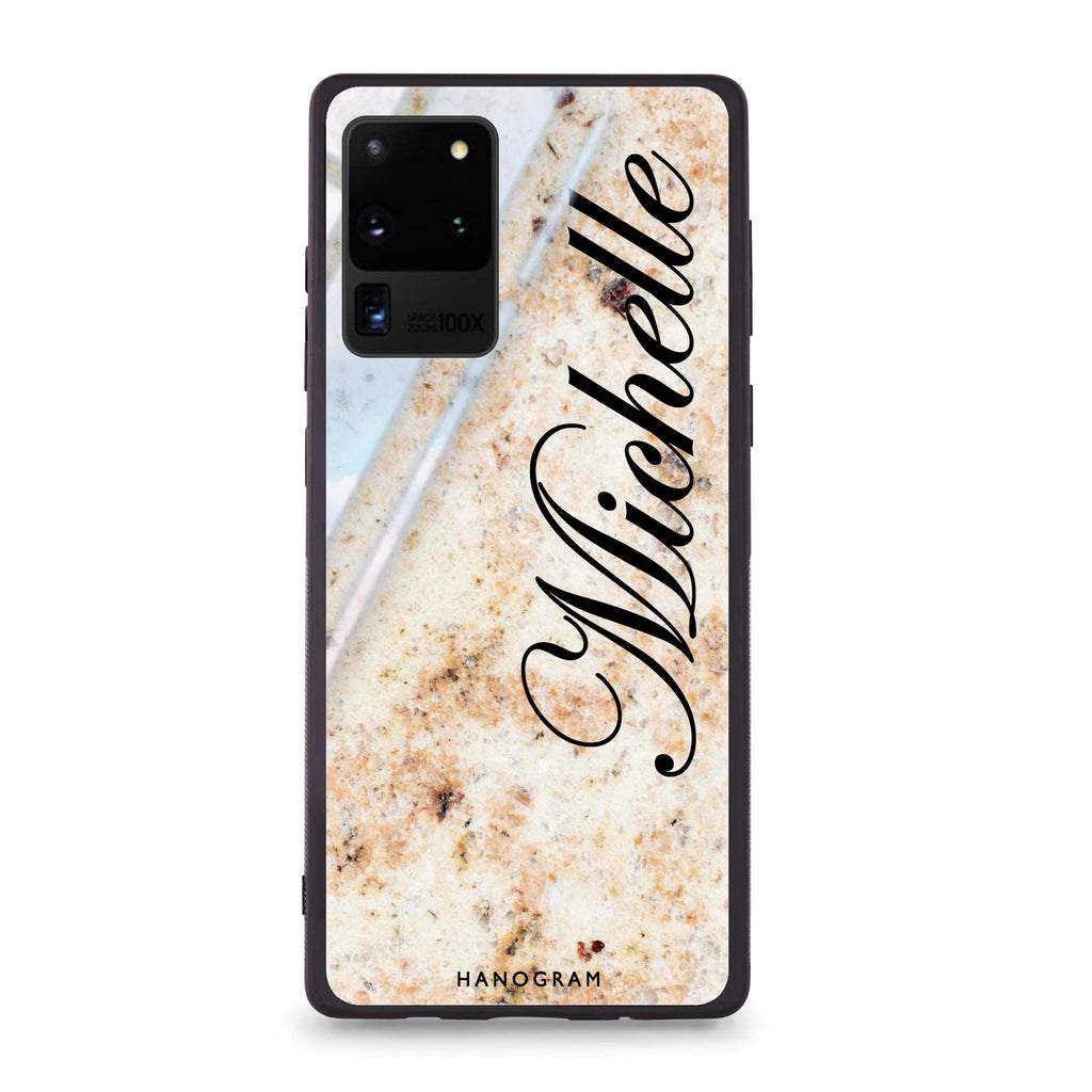 Real Marble Samsung Glass Case