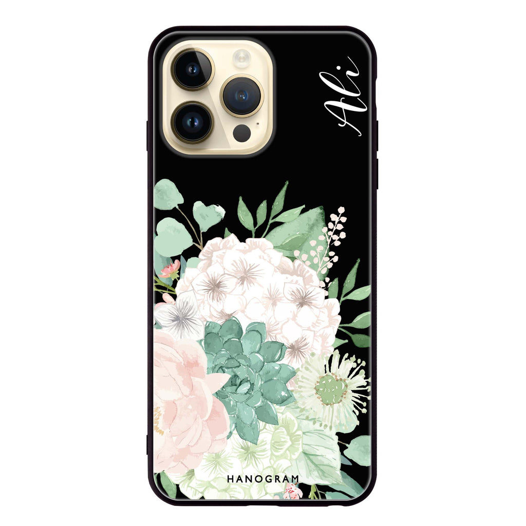 Vintage Flowers iPhone 13 Pro Glass Case