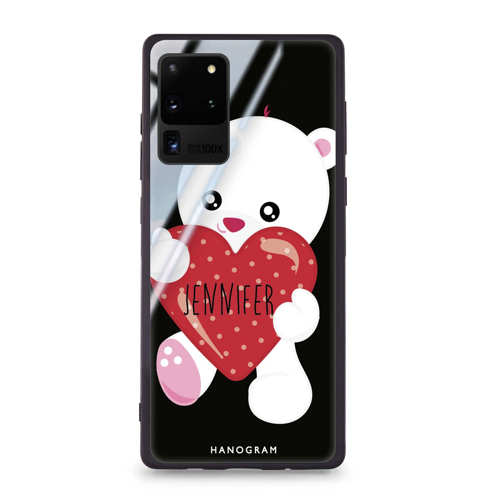 Lovely Bear Samsung Glass Case